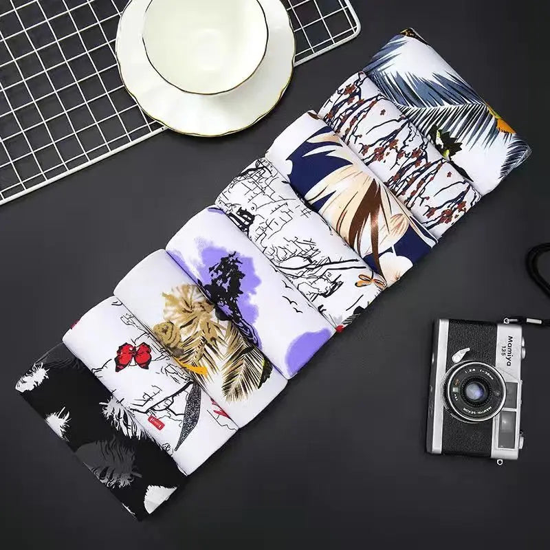 8pcs/set Male Panties Modal Men's Underwear Boxers Breathable Sexy Man Boxer Solid Underpants Shorts U Convex Pouch Men Panties