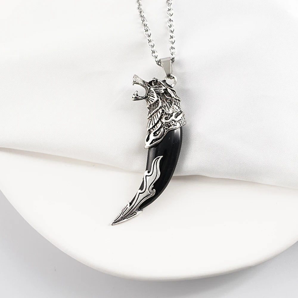 Men's Mali Necklace - Curved Fang