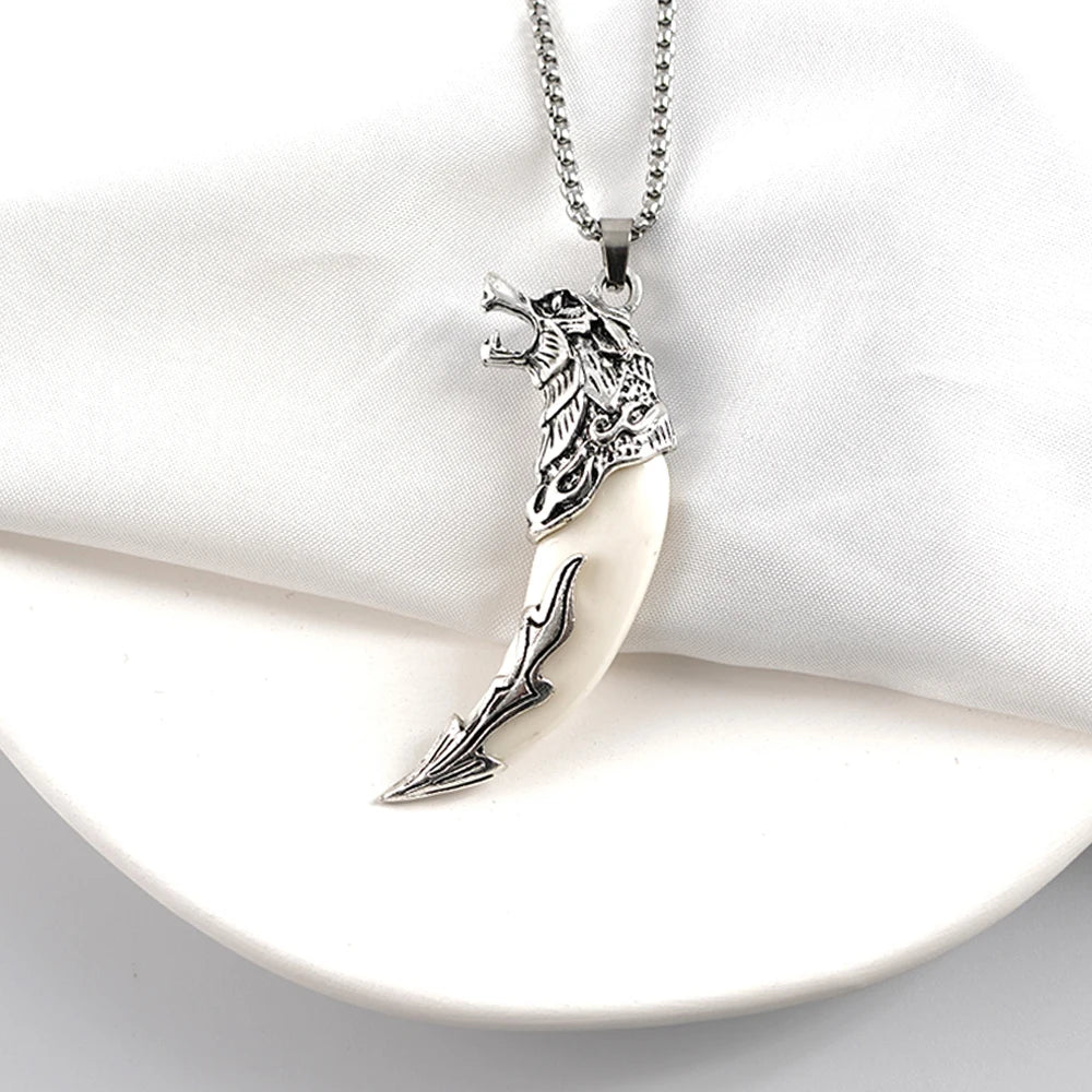 Men's Mali Necklace - Curved Fang