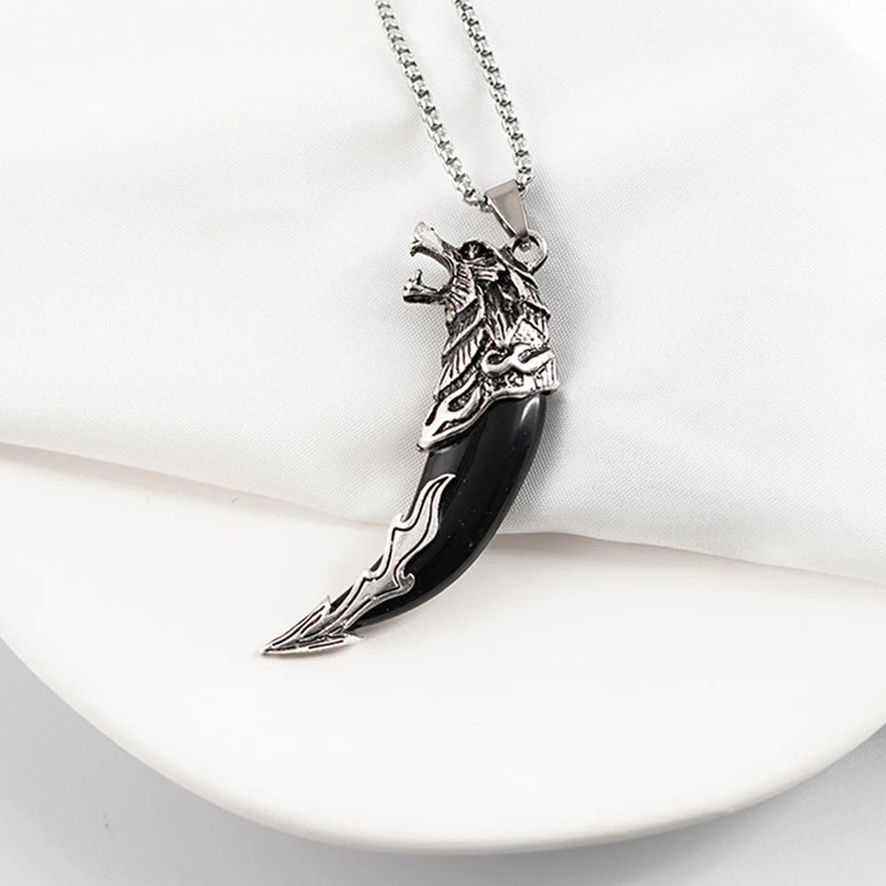 Men's Mali Necklace - Curved Fang