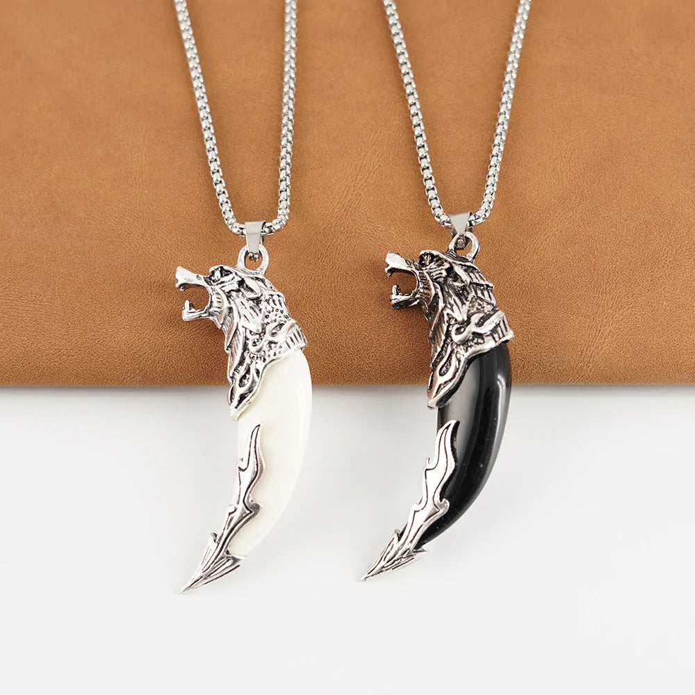 Men's Mali Necklace - Curved Fang