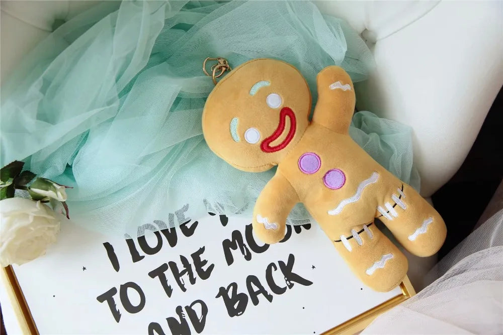 Gingerbread Man Plush Doll Sofa Decoration Cute Cookie Man Stuffed Toys Key Chain Soft Pendant Gifts