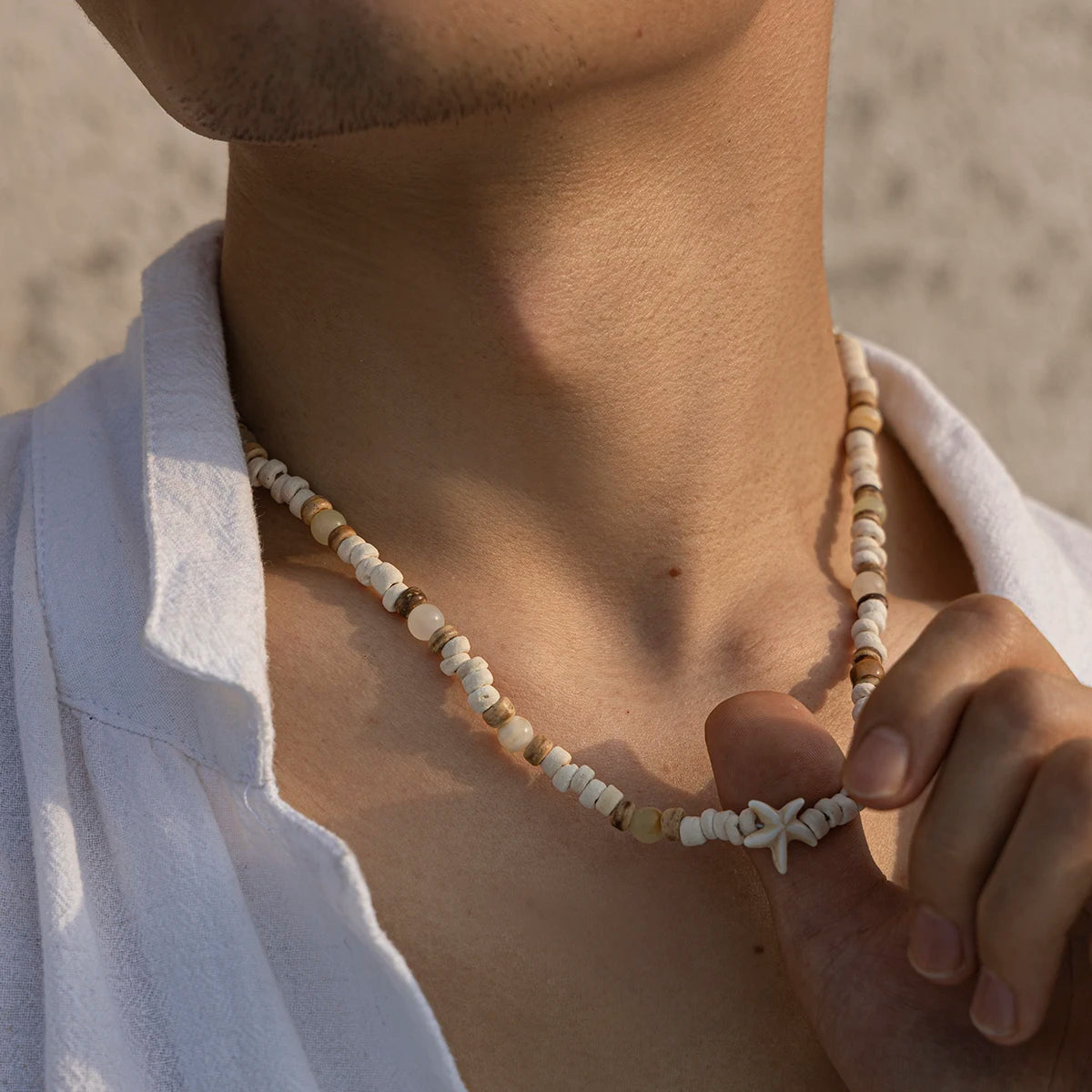 Men's Mali Necklace - Starfish Choker