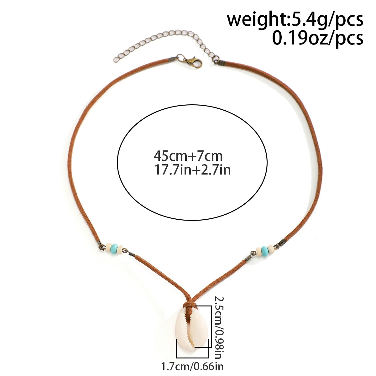 Men's Mali Necklace - Minimalistic Bohemian Shell