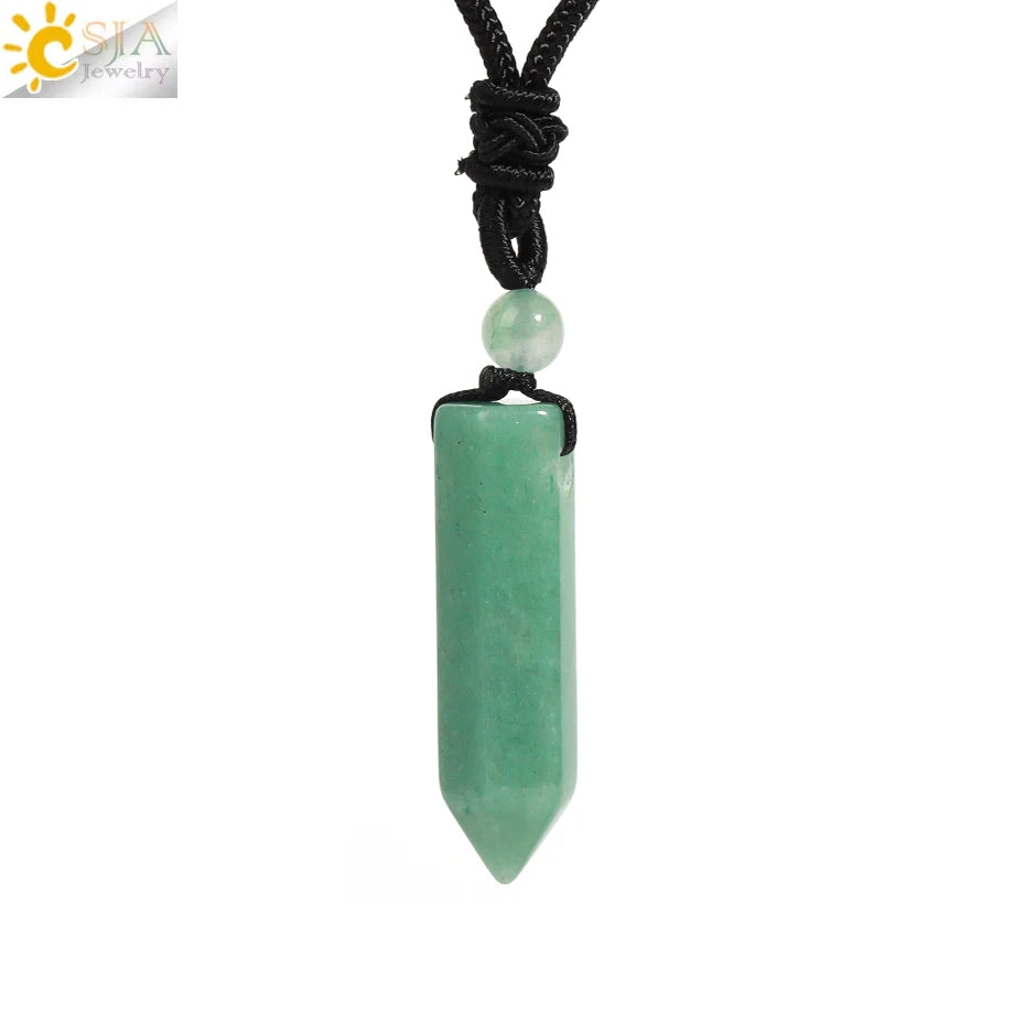 Men's Mali Necklace - Polished Stone Wolf-Shark Tooth