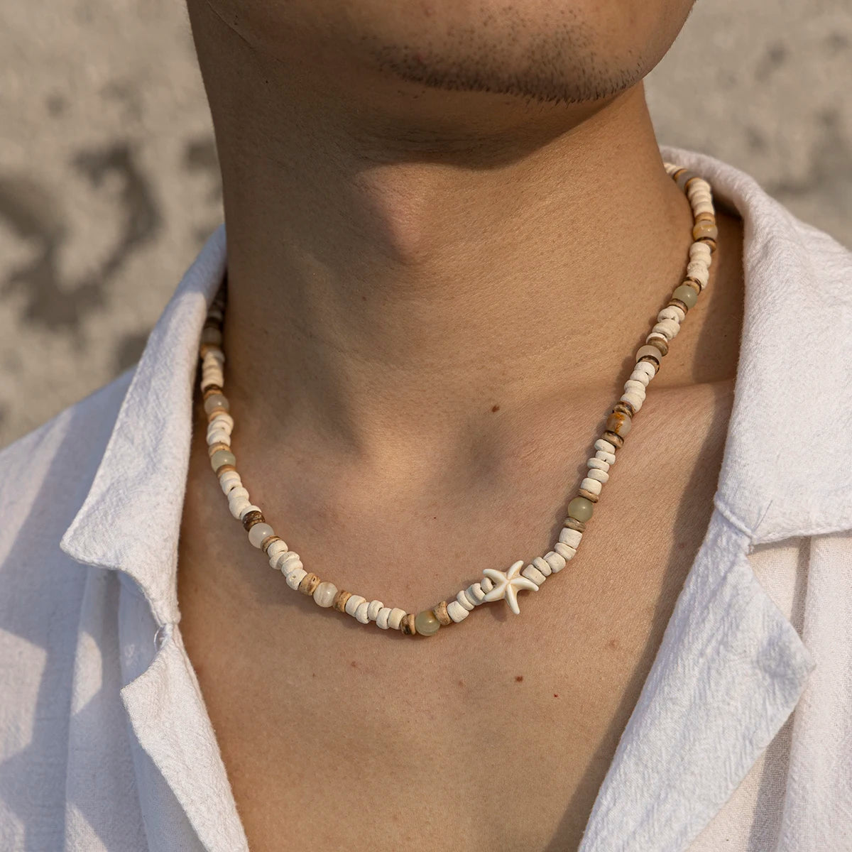 Men's Mali Necklace - Starfish Choker