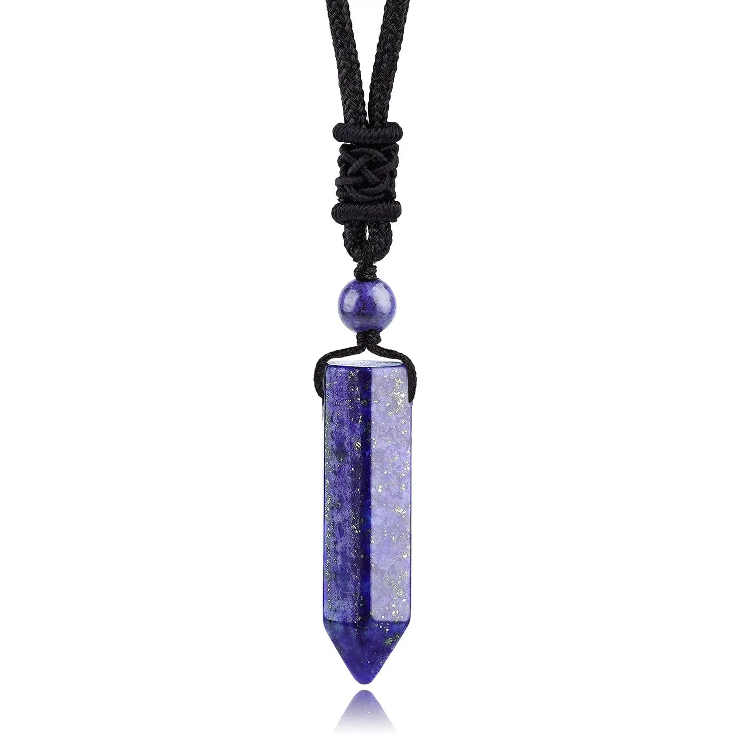 Men's Mali Necklace - Polished Stone Wolf-Shark Tooth