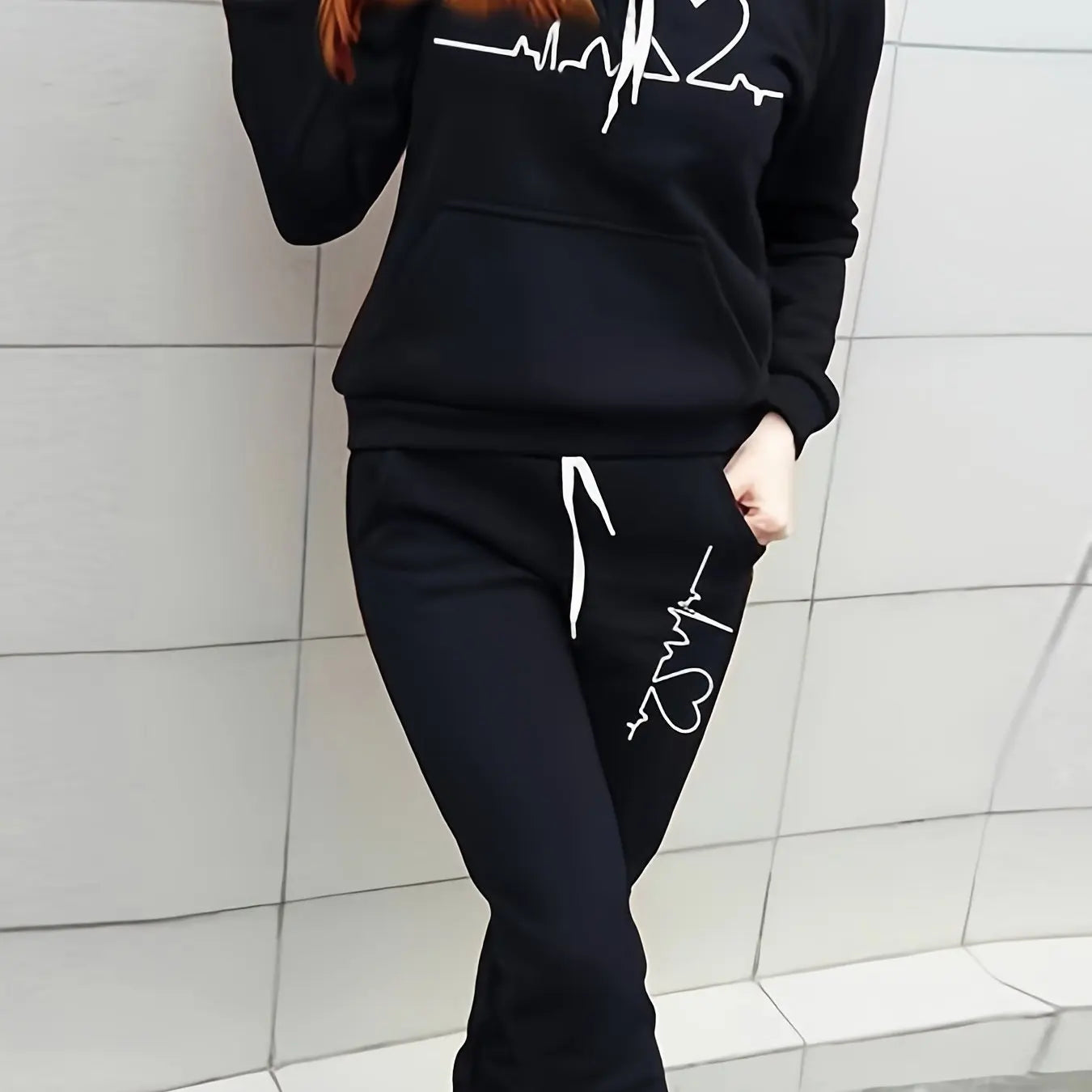 Women Autumn Winter Warm Coat Set Round Collar Plush Outerwear Female Fashion Streetwear Clothes