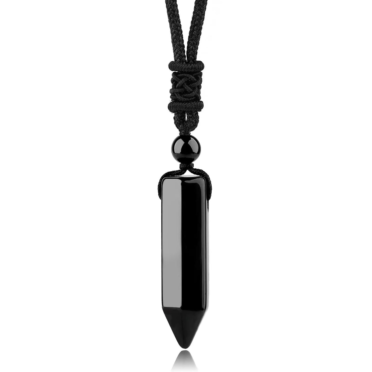 Men's Mali Necklace - Polished Stone Wolf-Shark Tooth