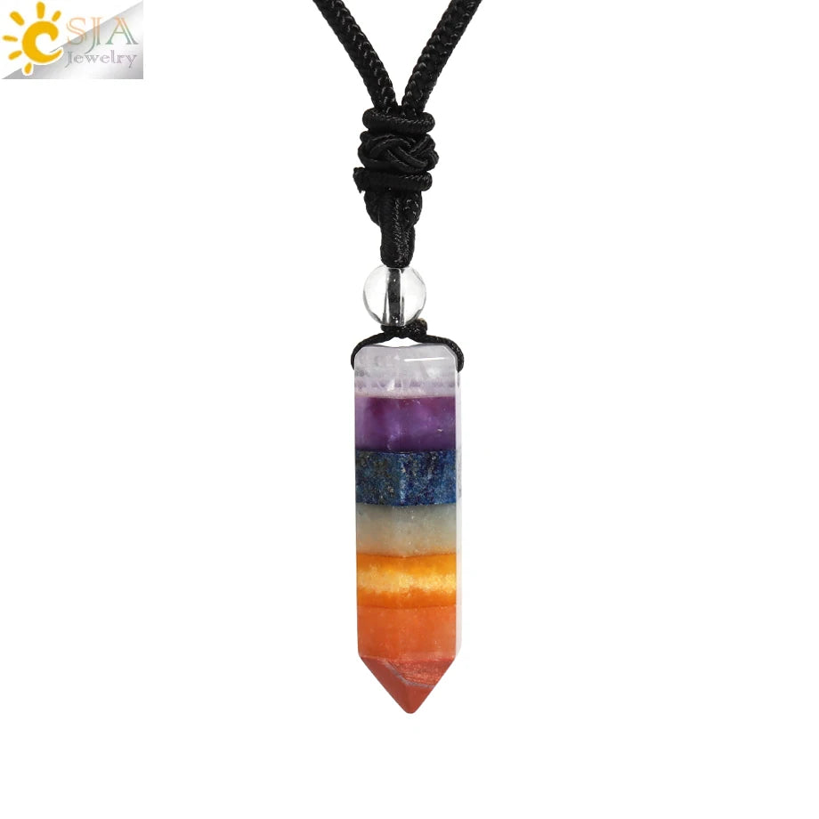 Men's Mali Necklace - Polished Stone Wolf-Shark Tooth