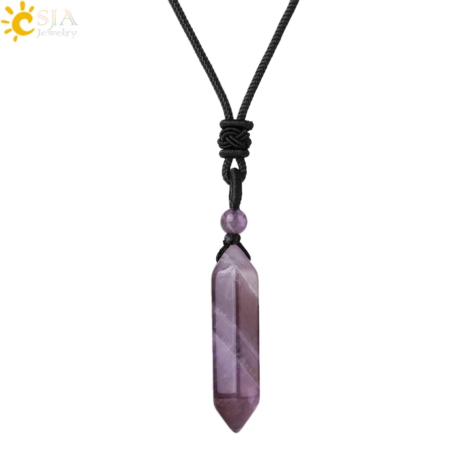 Men's Mali Necklace - Polished Stone Wolf-Shark Tooth