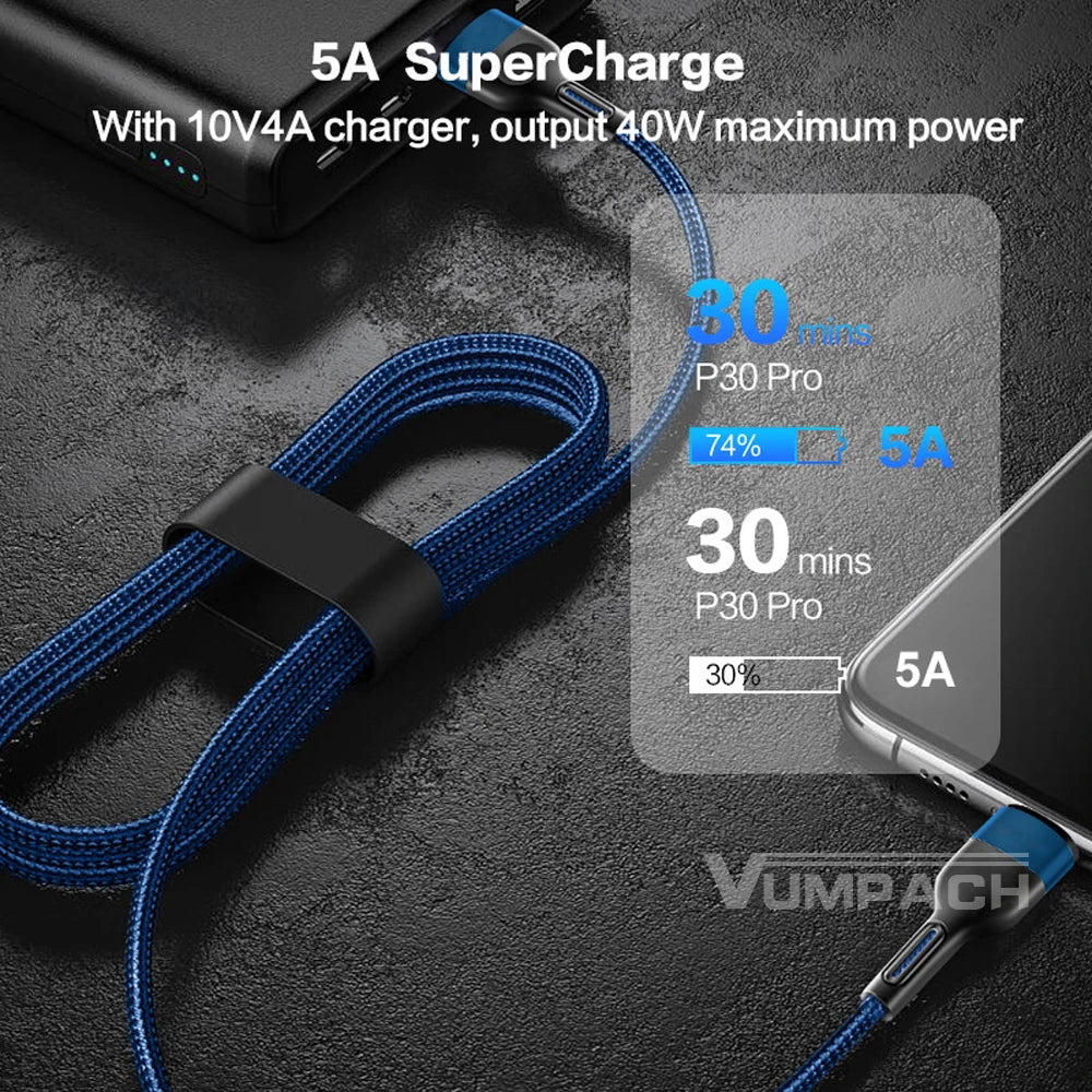 USB 2.0 Lightning Charging Cable: USB-A to USB-C