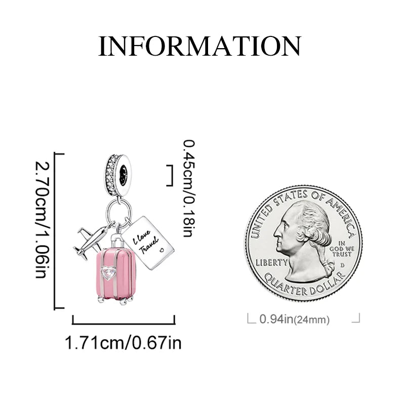 Mali Charms: Valentine's Day Set - Encrusted Pink Heart