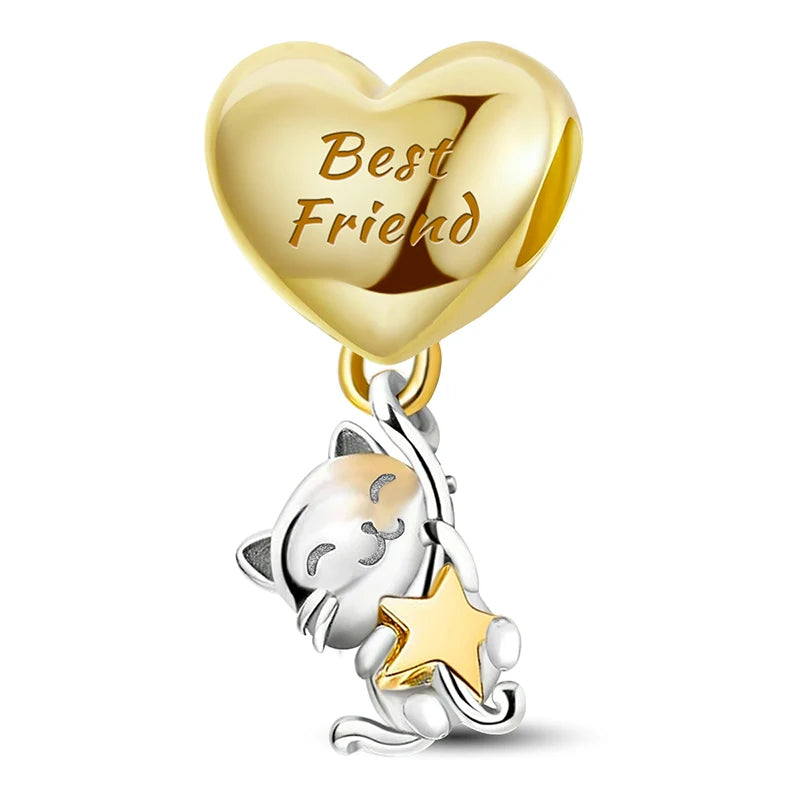 Mali Charms: Valentine's Day Set - Golden Heart Best Friend