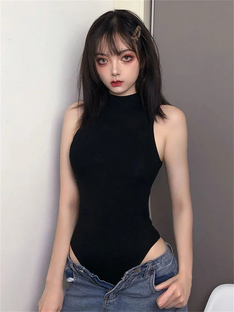Women's Solid Bodycon Jumpsuit