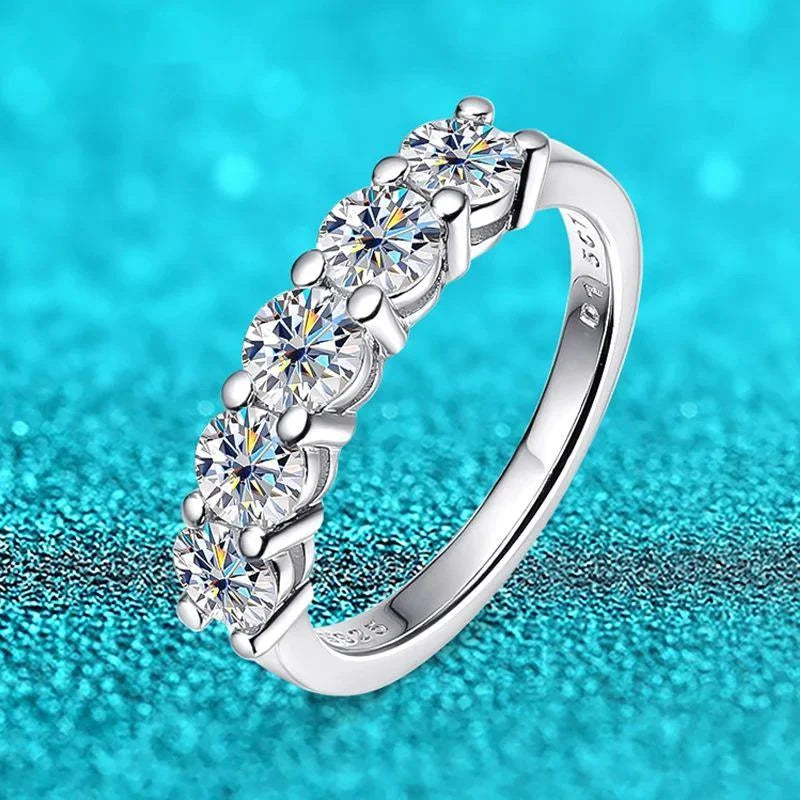 Mali Rings - 1.5ct Moissanite Spring Band - Women