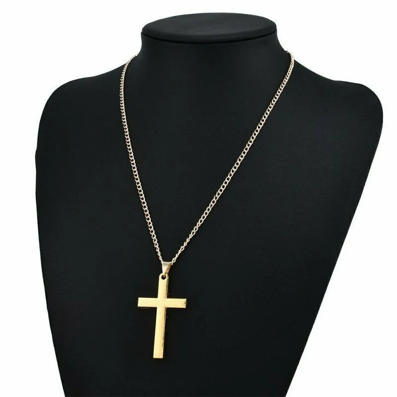 Men's Mali Necklace - Titanium Cross