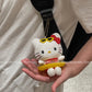 Sanrio Hello Kitty Plush Doll Keychain Pendant Cartoon Kt Cat Stuffed Plushies Key Ring Bag Accessories Girls Gift Kids Toys