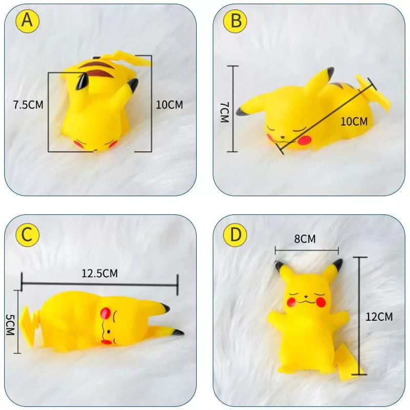 Pokemon Pikachu Night Light Glowing Children Toy Pokemon Pikachu Cute Bedside Lamp Children's Birthday Christmas Present