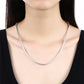 925 Sterling Silver Snake Necklace