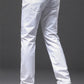 Men White Jeans Fashion Casual Classic Style Slim Fit Soft Trousers Male Brand Advanced Stretch Pants