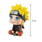 9.5cm Anime Figure Uzumaki Naruto Kakashi Uchiha Sasuke Itachi Kawaii Toy Q Figural Car Decoration PVC Model Gift