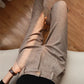 Woolen Pants Women's Harem Pencil Pants 2024 Autumn Winter High Waisted Casual Suit Pants Office Lady Women Trousers