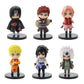 Hot 12pcs/set Anime Naruto Shippuden Hinata Sasuke Itachi Kakashi Gaara anime figure Q Version PVC Figures Toys Dolls Kid Gift