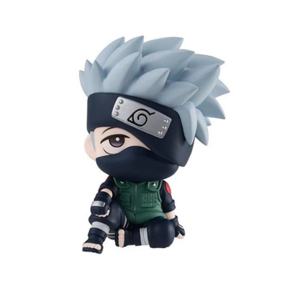 9.5cm Anime Figure Uzumaki Naruto Kakashi Uchiha Sasuke Itachi Kawaii Toy Q Figural Car Decoration PVC Model Gift