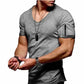 Men's V-Neck Fitness T-Shirt Color Set 1