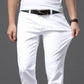 Men White Jeans Fashion Casual Classic Style Slim Fit Soft Trousers Male Brand Advanced Stretch Pants