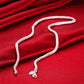 925 Sterling Silver Snake Necklace