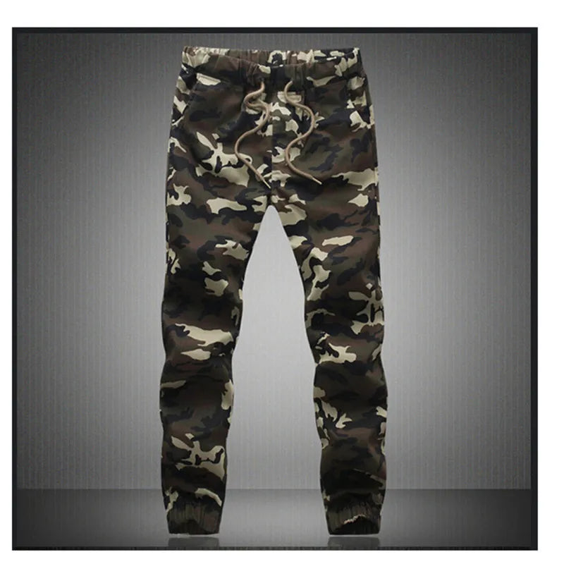 Camouflage Jogger Pants Sweatpants Men Pure Cotton Mens Spring Autumn Pencil Harem Pant Men Comfortable Trousers Camo Joggers