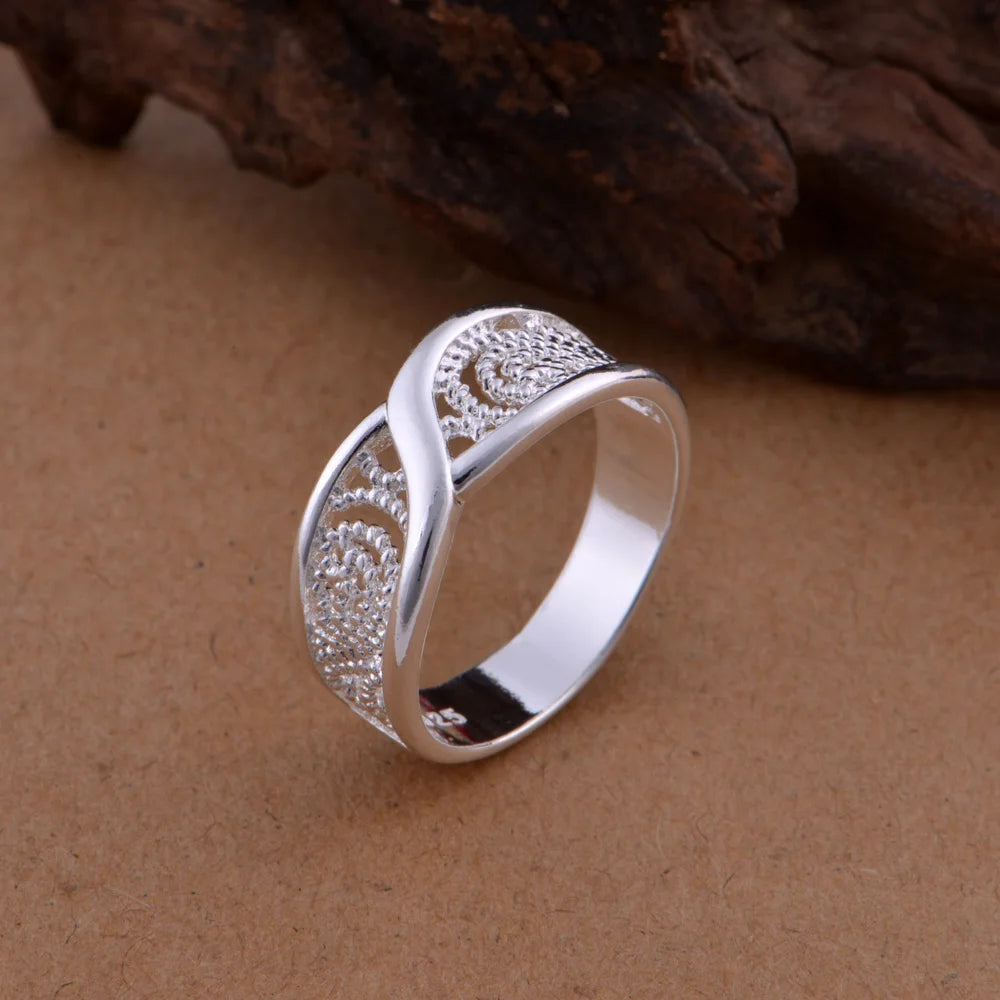 925 Silver Rounded Hollow Band