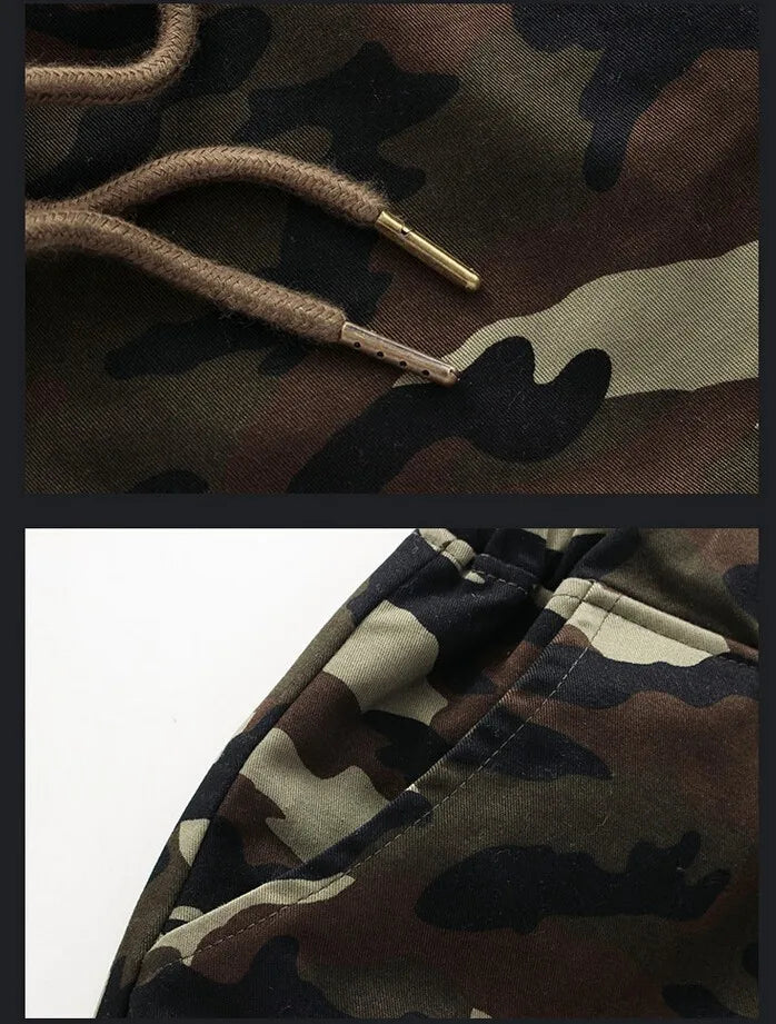 Camouflage Jogger Pants Sweatpants Men Pure Cotton Mens Spring Autumn Pencil Harem Pant Men Comfortable Trousers Camo Joggers