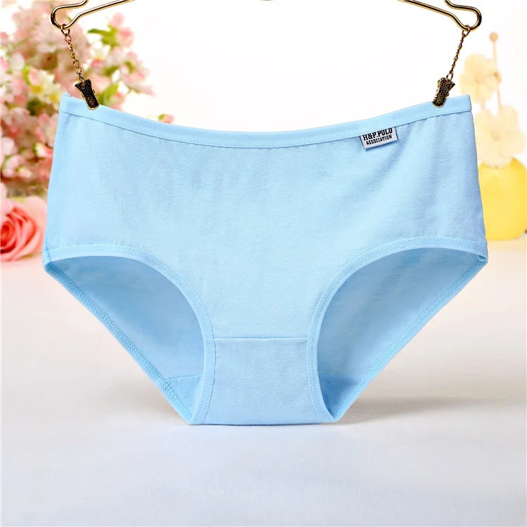 7Pcs/Lot Plus Size Underwear Women's Panties Cotton Girl Briefs Sexy Lingeries Shorts Underpant Solid Panty Female Intimates 4XL