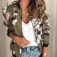 Jocoo Jolee Women Elegant Zipper Bomber Jacket Spring Autumn Floral Printed Jackets Office Wear Slim Office Coat Retro Outwear