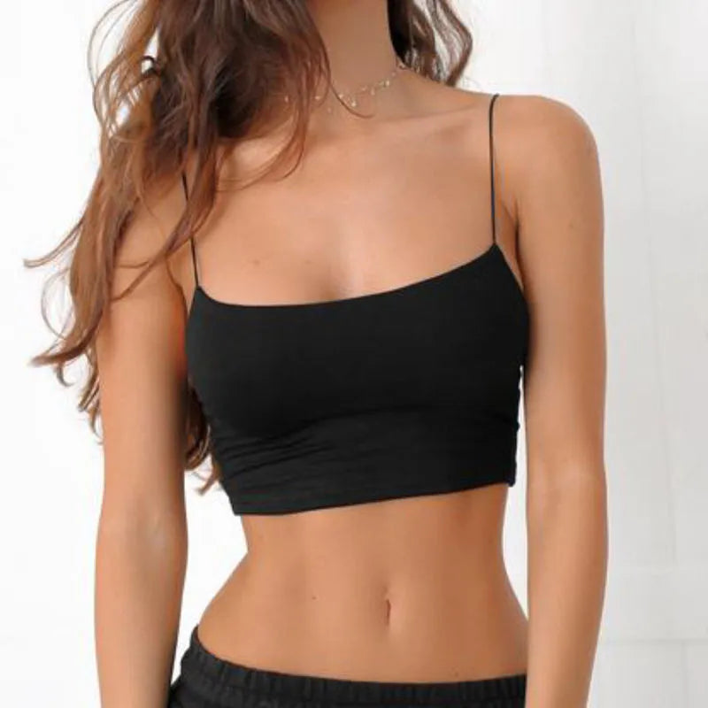 Y2K Camisole Backless and Cropped Halter Top