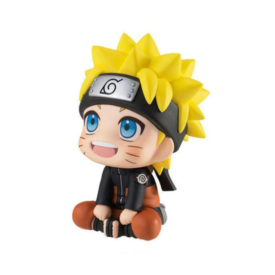 9.5cm Anime Figure Uzumaki Naruto Kakashi Uchiha Sasuke Itachi Kawaii Toy Q Figural Car Decoration PVC Model Gift