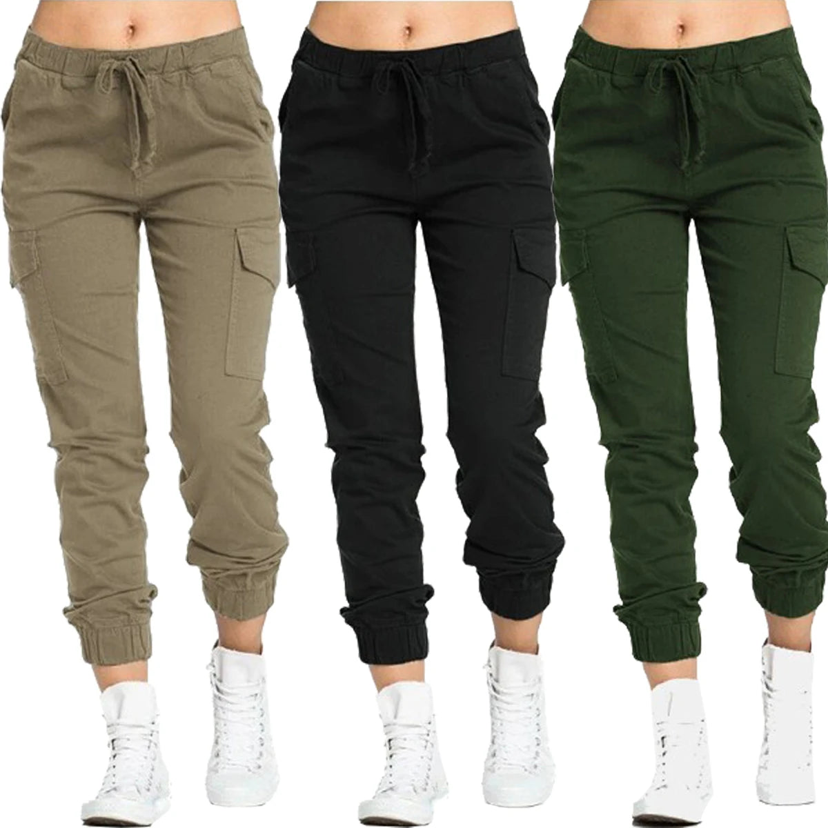 Y2K Women Drawstring Cargo Pants