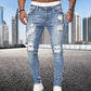 Fast Fashion - Ripped Skinny Denim Jeans - Men