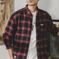 Jereno American Classic Long Sleeve Casual Plaid Shirt