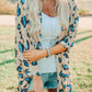 Fashion Leopard Print Print Mid Length Long Length Knitting Outwear Female 2024 Spring & Fall New Arrival Silm Slimming Thin Cardigan Top