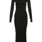 Silm Mature Elegant Slimming Midi Dress