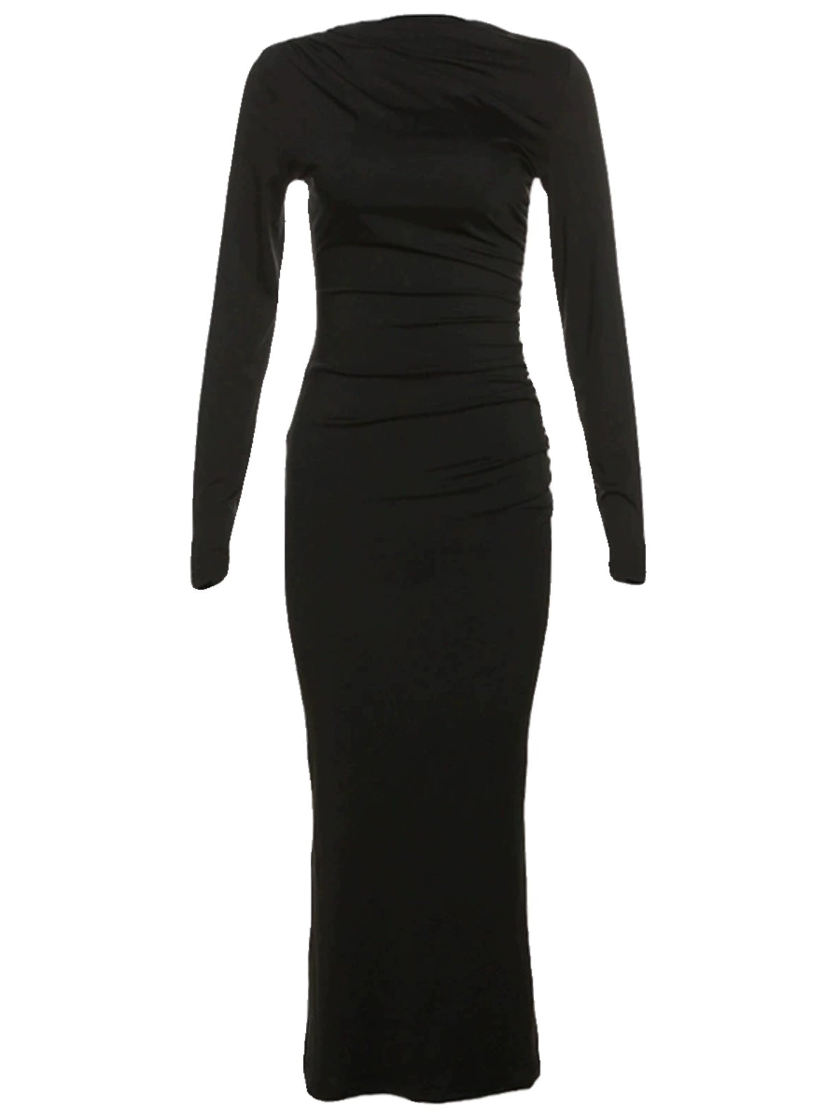 Silm Mature Elegant Slimming Midi Dress