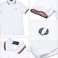 Fashion Summer Wheat Short Sleeve Casual Polo Shirt Embroider