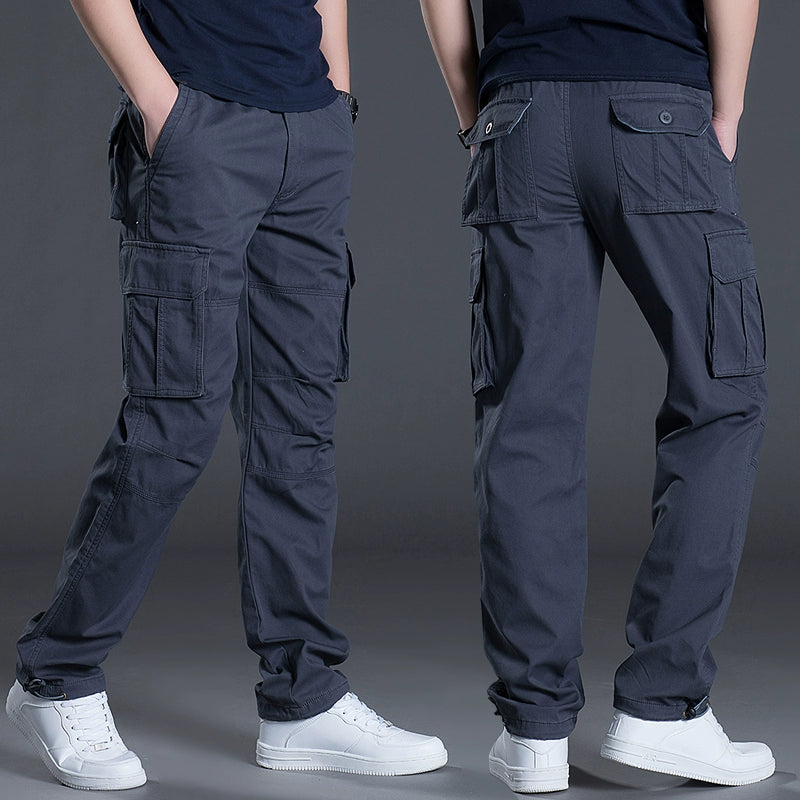 Casual Outdoor Wear-Resistant Thick Multi-Pocket Cargo Pants