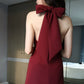 Cross Elegant Graceful Slimming Dress Halterneck