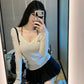 Spring New Arrival Pure Desire V-neck Style Knitwear Tops Basic Set