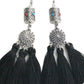 Invia Original Ethnic Women 925 Sterling Silver Tassel Earrings